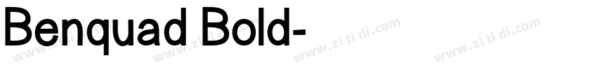 Benquad Bold字体转换